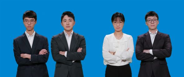 ▲본선4강 진출자. 왼쪽부터 변상일 vs 김지석, 최정 vs 박진솔 